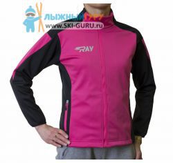 Разминочная куртка RAY, модель Race (Unisex), цвет малиновый/черный размер 48 (M)