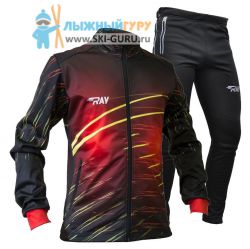Лыжный костюм RAY, модель Casual принт (Unisex), рисунок ЛУЧ размер 44 (XS)