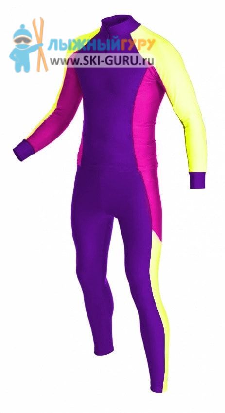 Лыжный гоночный комбинезон RAY, модель Race (Unisex), цвет фиолетовый/принт/фуксия размер 46 (S)