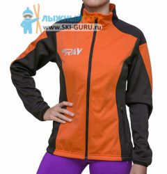 Куртка разминочная RAY, модель Pro Race (Woman), цвет оранжевый/черный, размер 46 (M)