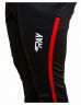 Брюки беговые RAY, модель Active (Unisex), цвет черный/красный, размер 52 (XL)/176