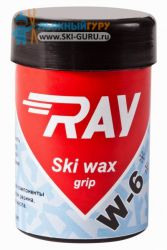 Синтетическая лыжная мазь RAY W-6 светло-голубая 35 грамм