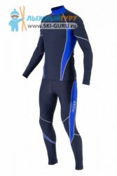 Лыжный гоночный комбинезон RAY, модель Star (Unisex), цвет серый/синий размер 42 (XXS)