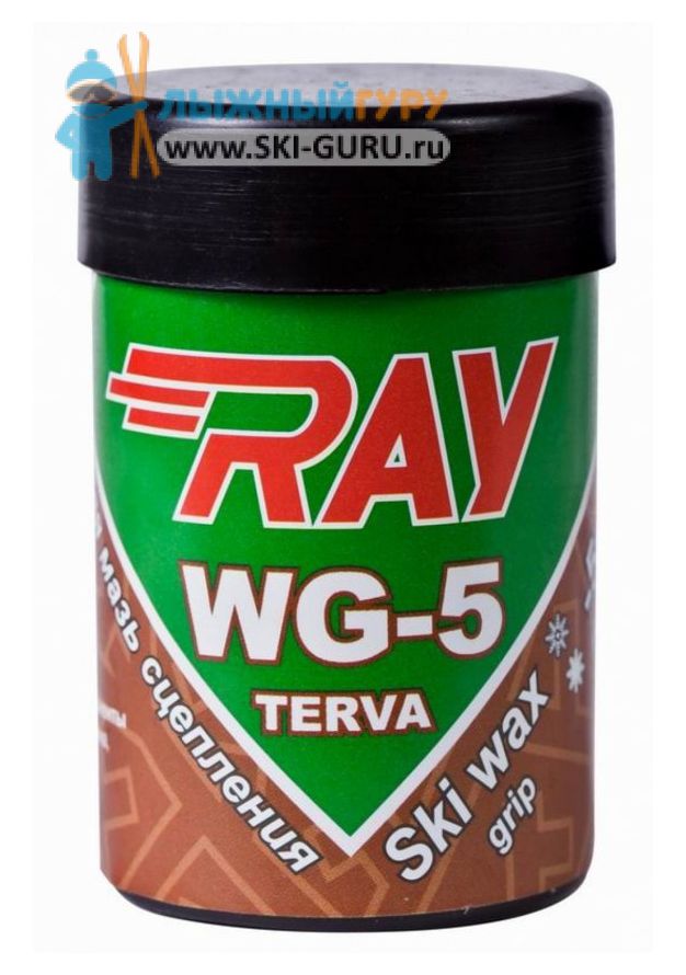 Смоляная лыжная мазь RAY WG-5 зеленая 35 грамм