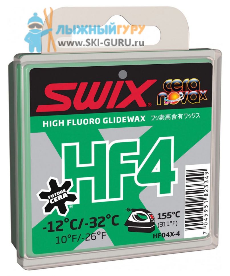 Парафин Swix HF4X зеленый 40 грамм