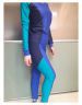 Лыжный гоночный комбинезон RAY, модель Race (Unisex), цвет синий/бирюзовый/темно-синий, размер 48 (M)