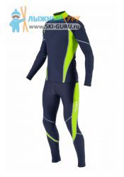 Лыжный гоночный комбинезон RAY, модель Star (Unisex), цвет серый/желтый размер 44 (XS)