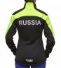 Куртка разминочная RAY, модель Pro Race (Woman), цвет салатовый/черный, размер 54 (XXXL)