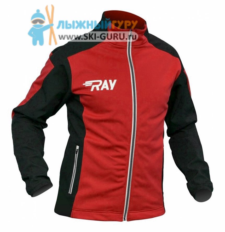 Куртка разминочная RAY, модель Pro Race (Man), цвет красный/черный размер 54 (XXL)
