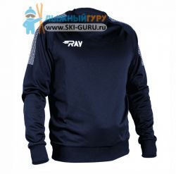 Толстовка RAY, модель Классик без капюшона (Unisex), цвет темно-синий размер 46 (S)