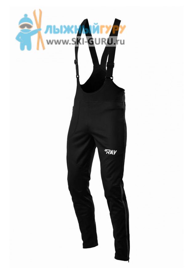 Брюки разминочные RAY, модель Star (Unisex), цвет черный размер 44 (XS)