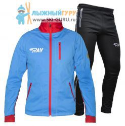 Лыжный костюм RAY, модель Star (Unisex), триколор красная молния размер 50 (L)