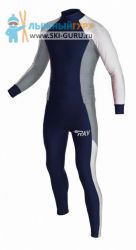 Лыжный гоночный комбинезон RAY, модель Race (Unisex), цвет темно-синий/белый/серый размер 52 (XL)