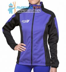 Куртка разминочная RAY, модель Pro Race (Woman), цвет фиолетовый/черный, размер 48 (L)