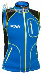 Жилет разминочный RAY, модель Star (Unisex), цвет синий/черный/желтый размер 48 (M)