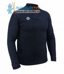 Лонгслив RAY (Men) воротник стойка флис, темно-синий, размер 48