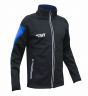 Куртка разминочная RAY, модель Race (Unisex), цвет черный/синий, размер 54