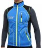 Жилет разминочный RAY, модель Star (Unisex), цвет синий/черный/желтый размер 54 (XXL)