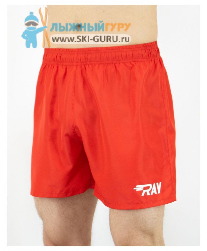 Шорты RAY укороченные (MEN), без подтрусников, красный (50 RU/44 EUR/L)