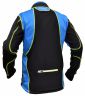 Куртка разминочная RAY, модель Star (Unisex), цвет черный/синий лимонный шов размер 56 (XXXL)