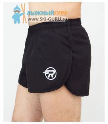 Шорты беговые  AS RAY (Men), с подтрусниками, черный (48 RU/42 EUR/M)																				