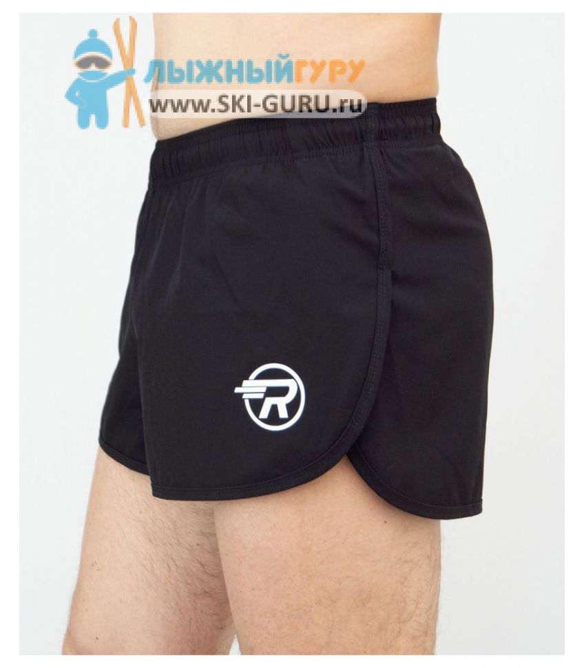 Шорты беговые  AS RAY (Men), с подтрусниками, черный (50 RU/44 EUR/L)																																							 1