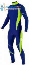 Лыжный гоночный комбинезон RAY, модель Star (Unisex), цвет синий/желтый размер 42 (XXS)