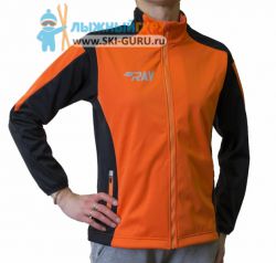 Куртка разминочная RAY, модель Race (Unisex), цвет оранжевый/черный размер 48 (M)