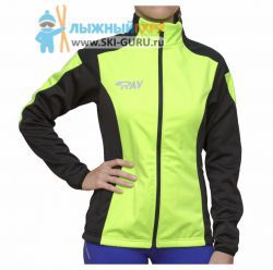 Разминочная куртка RAY, модель Pro Race (Woman), цвет салатовый/черный, размер 46 (M)