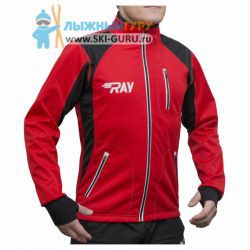 Куртка разминочная RAY, модель Star (Kid), цвет красный/черный, размер 34 (рост 128-134 см) 1