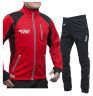 Лыжный костюм RAY, модель Star (Unisex), цвет красный/черный (штаны с кантом) размер 42 (XXS)