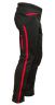 Брюки беговые RAY, модель Active (Unisex), цвет черный/красный, размер 46 (S)