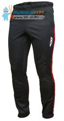 Брюки беговые RAY, модель Active (Unisex), цвет черный/красный, размер 48 (M)