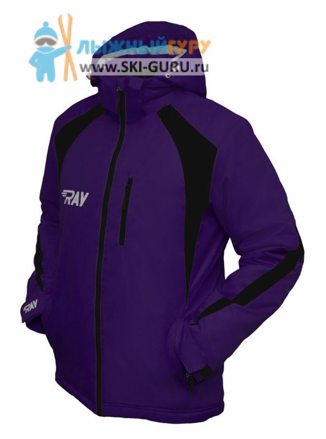 Куртка утеплённая RAY, модель Патриот (Unisex), цвет фиолетовый/черный, размер 56 (XXXL)