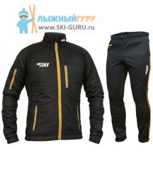 Лыжный утепленный костюм модель Active (Unisex), коричневая молния 44 размер