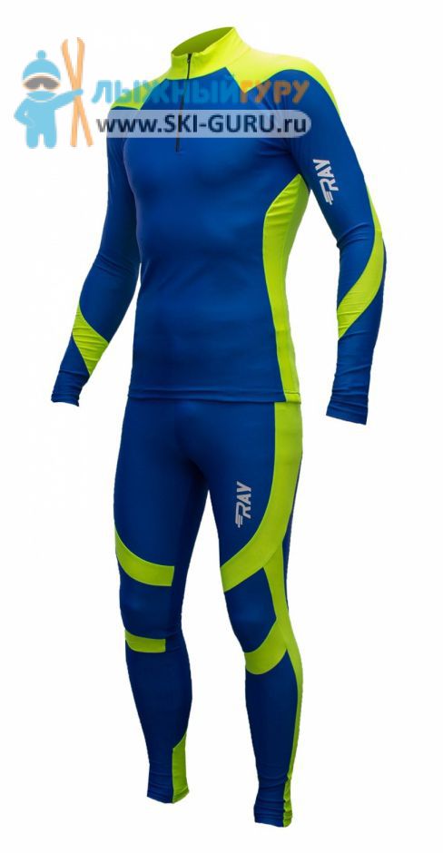 Комбинезон лыжный гоночный RAY, модель Next (Unisex), цвет синий/желтый размер 42 (XXS)