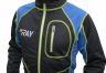 Куртка разминочная RAY, модель Star (Unisex), цвет черный/синий лимонный шов размер 42 (XXS)