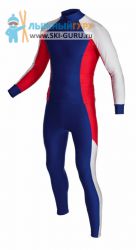 Лыжный гоночный комбинезон RAY, модель Race (Unisex), цвет темно-синий/белый/красный размер 42 (XXS)