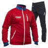 Лыжный костюм RAY, модель Star (Unisex), цвет красный/синий белая молния (штаны с кантом) размер 56 (XXXL)