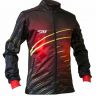 Куртка разминочная RAY, модель Casual принт (Unisex), цвет черный/красный/желтый, рисунок ЛУЧ размер 48 (M)