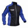 Куртка разминочная RAY, модель Race (Kid), цвет черный/синий, размер 36 (рост 135-140 см)