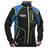 Куртка разминочная RAY, модель Star (Unisex), цвет черный/синий лимонный шов размер 46 (S)