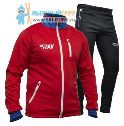 Лыжный костюм RAY, модель Star (Unisex), цвет красный/синий белая молния размер 50 (L)