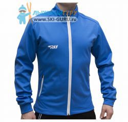 Разминочная куртка RAY, модель Casual (Unisex), цвет синий/синий/белый размер 46 (S)