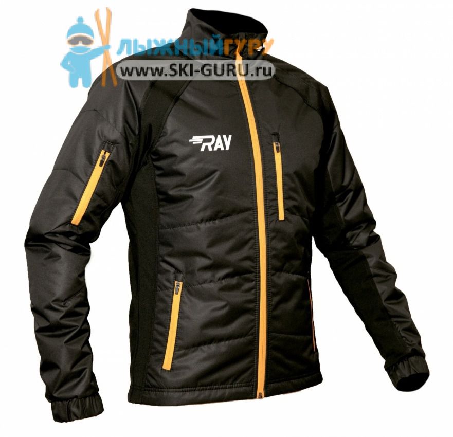 Куртка утепленная RAY, модель Active (Unisex), цвет черный/коричневый, размер 48 (M)