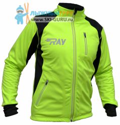 Куртка разминочная RAY, модель Star (Unisex), цвет желтый/черный желтый шов размер 46 (S)