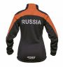 Куртка разминочная RAY, модель Pro Race (Girl), цвет оранжевый/черный, размер 36 (рост 135-140 см)